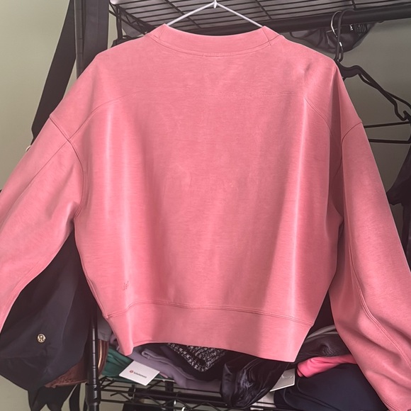 Lululemon Perfectly Oversized Cropped Crew *Softstreme 6/Spiced Chai - Picture 5 of 9